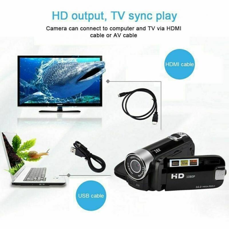 ֽ 1080P HD ķڴ TFT LCD 24MP 16   DV AV IR..